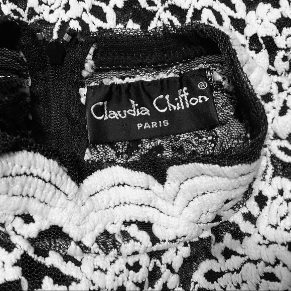 Vintage Y2K 90s French All Lace Bodysuit High Neck Lingerie Teddy Onesie Top - Picture 12 of 12